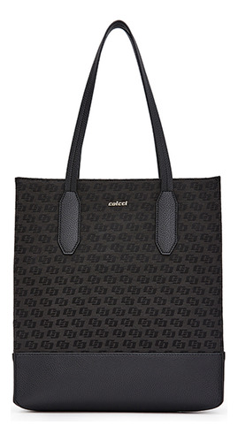 Bolsa Shopping Colcci Jacquard In24 Preto Feminino