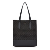 Bolsa Shopping Colcci Jacquard In24 Preto Feminino