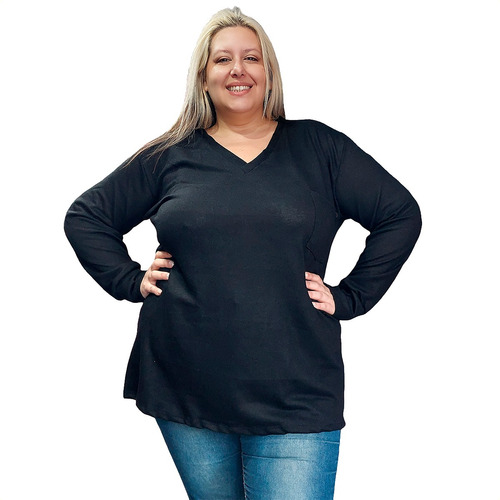 Remeron Swéter Con Bolsillo Lanilla Talle Grande Xxl-xxxl 