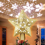 Proyector De Decoración Para Árbol De Navidad, Estrella Led