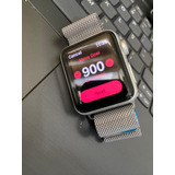 Apple Watch 3 38mm Prata Gps Garantia Bateria 95%  S3 Brinde