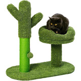 Luckitty Catcus - Árbol De Rascar Para Gatos Con Bola De Jue