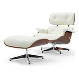 Sillon Eames Miller & Ottoman Lounge Chair Blanco