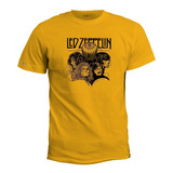 Camiseta Led Zeppelin Poster Banda Rock Metal Irk