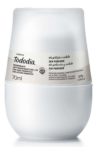 Des Antitranspirante Rollon Tododia Sem Perfume 70 Ml Natura