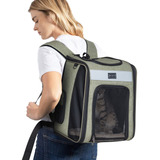 Petsfit Mochila Transportadora Para Gatos Con Tapete De Felp