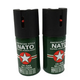 2x1 Gas Pimienta Nato Alemán Defensa Personal Aerosol 40ml