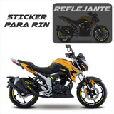 Sticker Rin Reflejantes Italika 250sz  R17 + Regalo