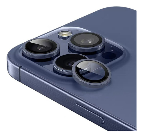2pzas Protector De Camara Lente Mica Para iPhone 15 Pro Max 