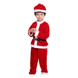 Fantasia Papai Noel Infantil Bebê Natal Festa Luxo 1-11 Anos