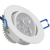 Combo 30 Spots 3 Leds 3w Redondo De Embutir Branco Frio