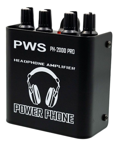 Amplificador Fone Pws Ph2000 Power Click Musicos Com Fonte