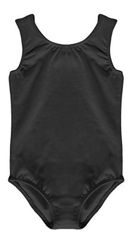 Dancina Black Leotard Tank Top Girls Comfy