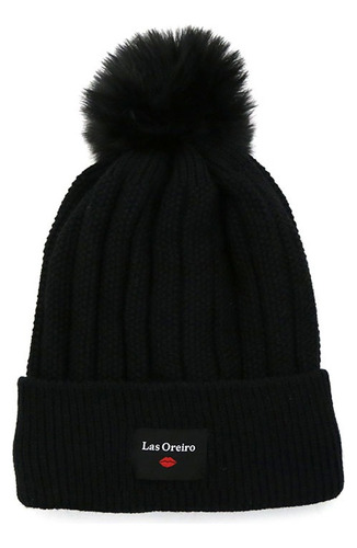 Gorro Las Oreiro C/ Pompon Lana Invierno Doble Capa Polar 