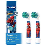 Refil Escova Dental Eletrica Homem Aranha C/ 2 Un Oral-b