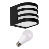 Aplique Exterior Pared Faroluz 4321 Spot + Foco Led 14w *