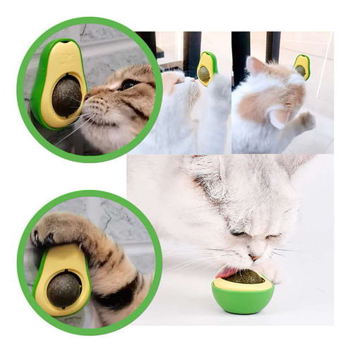 Juguete Bola Catnip Para Gatos Palta Pared