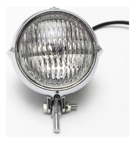 2 Faro Vintage Para Motocicleta Para Bobber Chopper Custom #