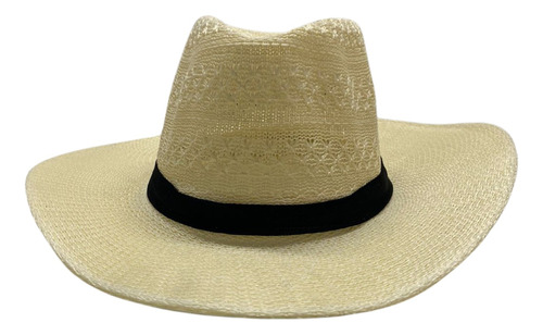 Sombrero Panameño Calado Con Sujetador Cowboy Playa Verano 