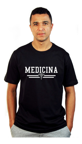 Camiseta Curso Medicina Faculdade Profissão Médico Plus Size