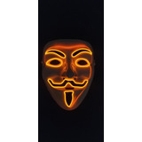 Mascara Luz Led Anonimus V De Venganza, Halloween, Cosplay