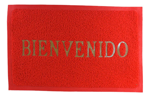 Tapete Entrada Decorativo Bienvenido Lavable Antiderrapante