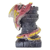 Enfeite Torre Do Dragão Resina Decoração Fantasia Dragon
