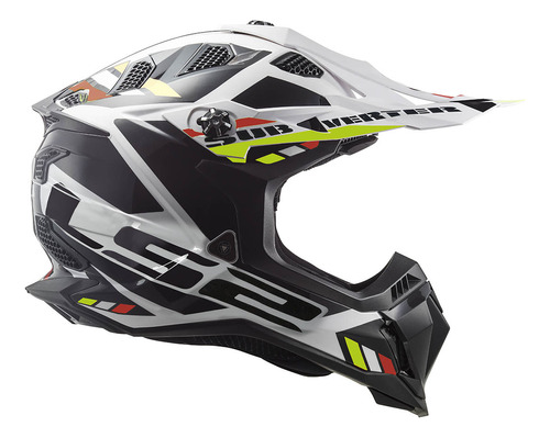 Capacete Ls2 Mx700 Subverter Evo Stomp Preto Branco