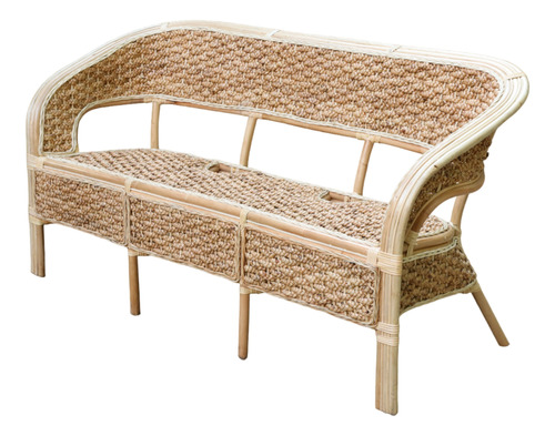 Sillon Triple Prabu Claro Rattan Y Fibra Natural - Indonesia