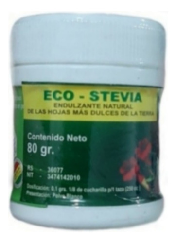 Eco Stevia En Polvo 80 Gr