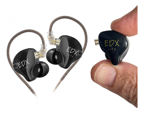 Auriculares Kz Edx Lite In Ear Monitor Hifi Sin Microfono $