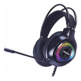 Fone De Ouvido Gaming Headset Gamer Rgb Sq-gm19 C-microfone Cor Preto