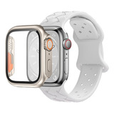 T Correa De Silicona+funda Para Apple Watch 8 7 Se 6 5 4