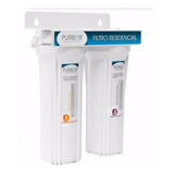 Sistema De Filtración Básica Marca Purikor De 2 Etapas Y Filtración De 5 Micras Para Flujo De 0.5 Gpm  Pkf-2 