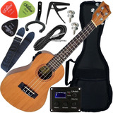 Kit Ukulele Shelby Su23me Concerto Elétrico C/ Equalizador