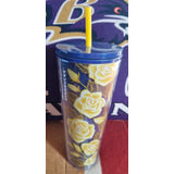 Vaso Starbucks Tumbler Texas Yellow Flowers Rose 710 Ml 