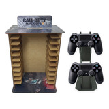 Porta 11 Jogos Call Of Duty+suporte Controle Mdf