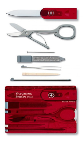 Tarjeta Victorinox Swisscard Classic, 10 Usos 0.7100.t