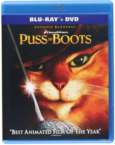 Gato Con Botas Blu Ray + Dvd | Película Nuevo