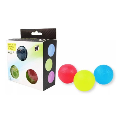 Pelotas De Gel Ejercitador De Mano Rehabilitación 3 Piezas | Envío gratis