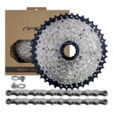 Pacha Cassette 8 Velocidades Gw 11-42 + Cadena Kmc Z8 Mtb