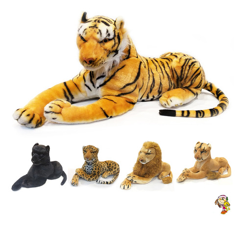 León De Peluche Grande Leona Leopardo Pantera Peluche Tigre 