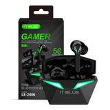 Fone De Ouvido Bluetooth Gamer Sem Fio Baixa Latência Cor Preto Cor Da Luz Verde