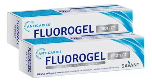 Fluorogel Protect Menta Gel Dental X 60 Gr 2x1 Hot Sale