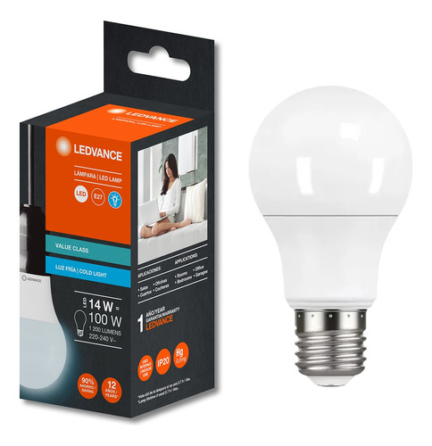 Pack X10 Lámparas Led Osram 14w = 100w 6500k Luz Día/fría