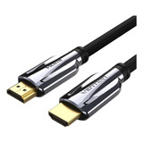 Cable Hdmi 2.1 Premium Mallado Pvc 8k 60hz Hdr Vention 2 Mt 