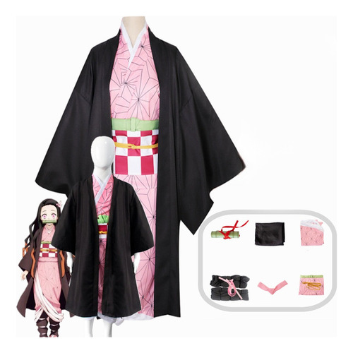 Traje De Disfraz De Nezuko Kamado De Kimetsu No Yaiba Fgtrrw