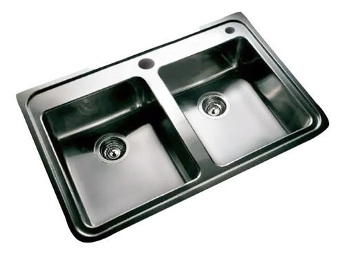 Pileta Cocina Johnson Acero Inoxidable Quadra Q85 Ad