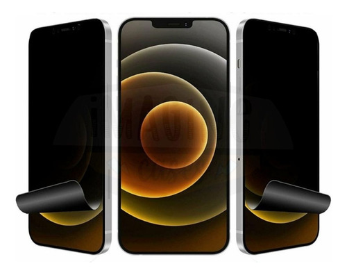 Película Nano Gel Cerâmica Fosca 3d Privacidade Para iPhone