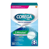 Corega Tabs Tabletas Limpiadoras Protesis Dentales X 30 